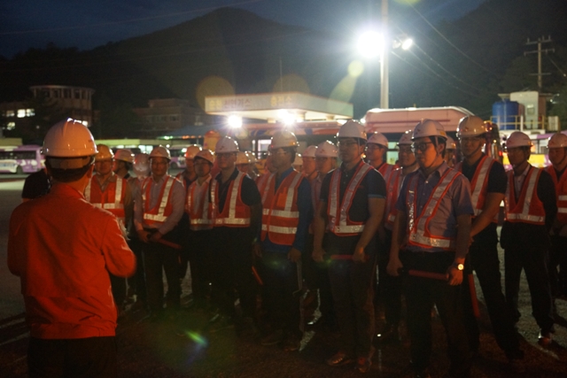 전남도시가스, 전사 비상출동훈련