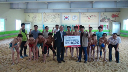 전남도시가스, 동광양 씨름부 후원