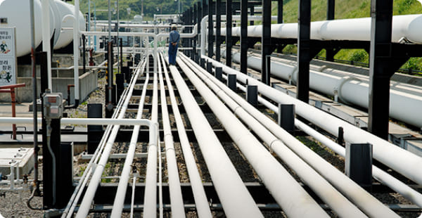 도시가스 설비 단지